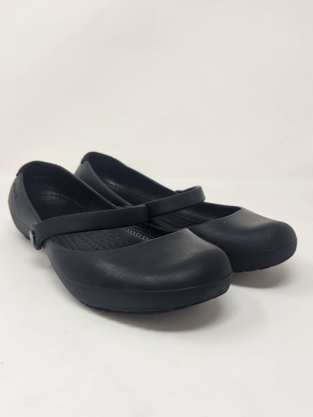 Crocs Black Women's Mary Jane Slip-on Flats - Size 7